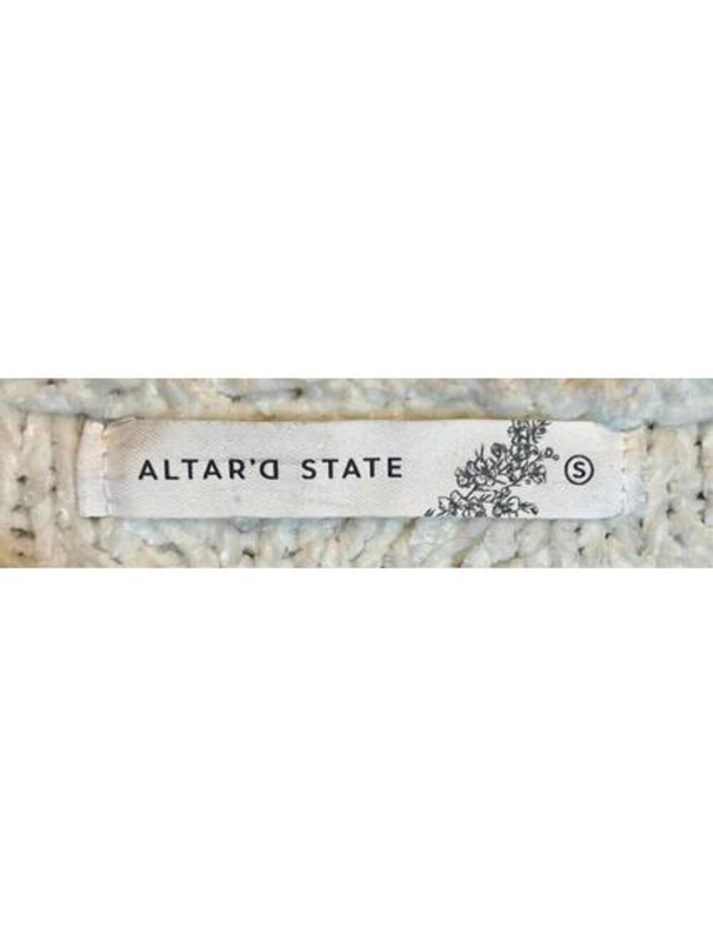 Altar’d State Chunky Mixed-Knit Sweater-Boho Chic, Cottagecore Coastal Small - Picture 4 of 6